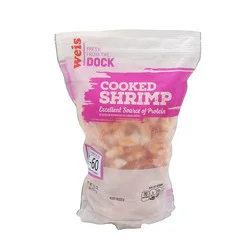 Weis Quality 51/60 Count, Cooked, Peeled, Deveined Large Cooked Shrimp