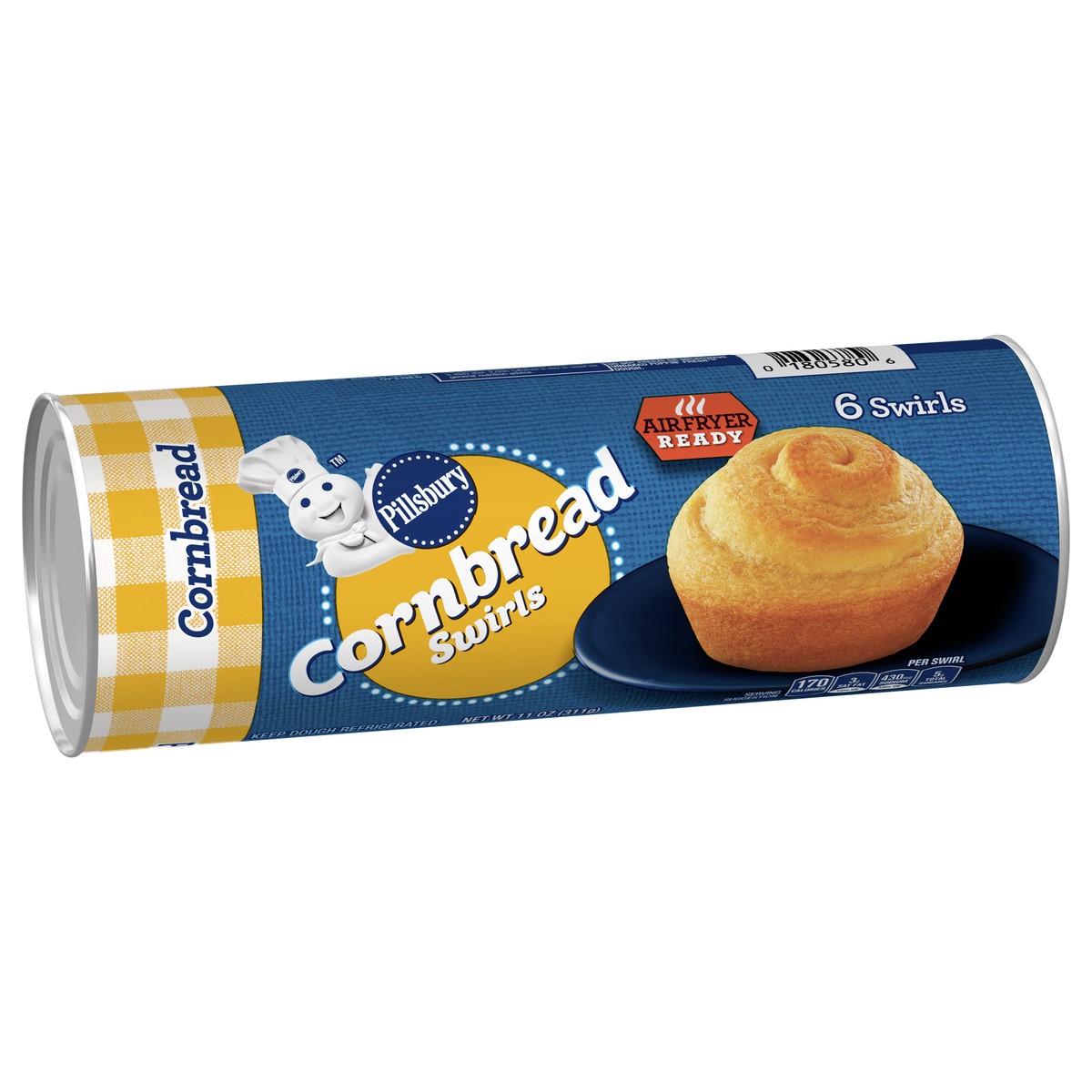 slide 11 of 11, Pillsbury Cornbread Swirls, 6 ct., 11 oz., 6 ct