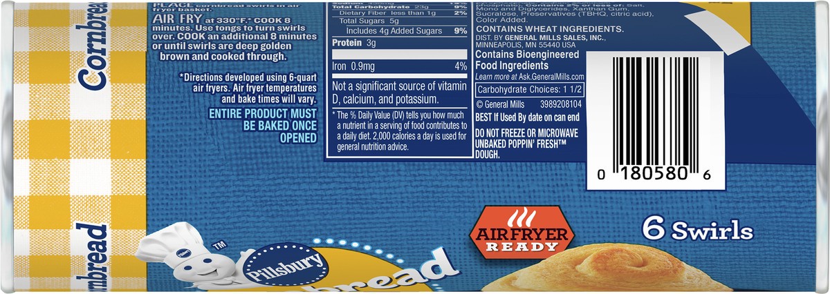 slide 5 of 11, Pillsbury Cornbread Swirls, 6 ct., 11 oz., 6 ct