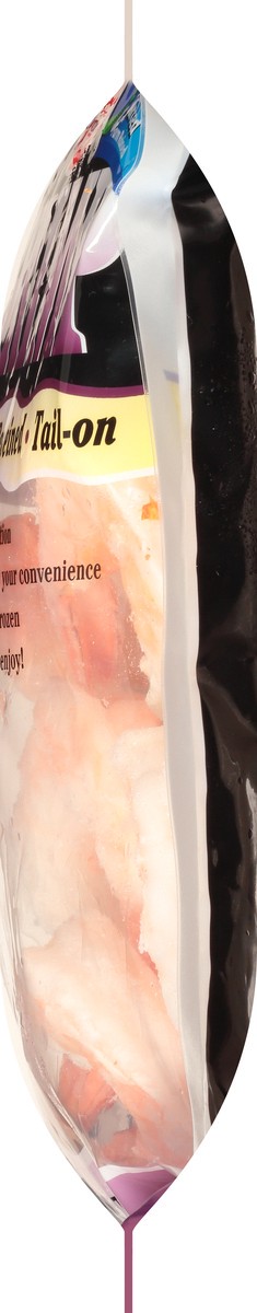 slide 12 of 12, Cooked Shrimp 8/12 Ct Extra Colossal Tail-On Peeled & Deveined 1 Lb Bag, 16 oz