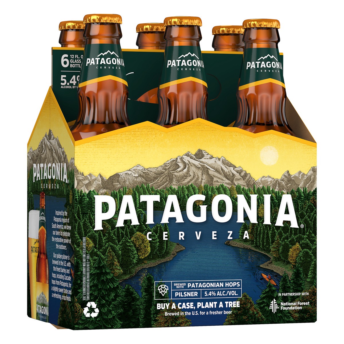 slide 5 of 8, Patagonia Pilsner Beer 6 ea, 6 ct; 12 fl oz