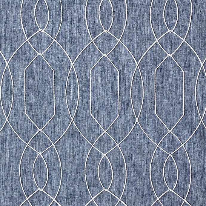 slide 4 of 5, SALT Clancy 108-Inch Rod Pocket Room Darkening Window Curtain Panels - Indigo, 2 ct