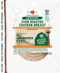 Applegate Organic Oven Roasted Chicken Breast Sliced