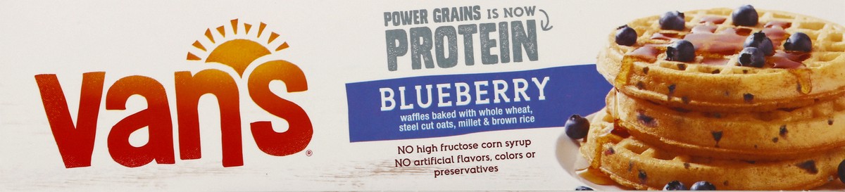 slide 7 of 11, Van's Frozen Waffle Protein Blueberry 9oz, 9 oz