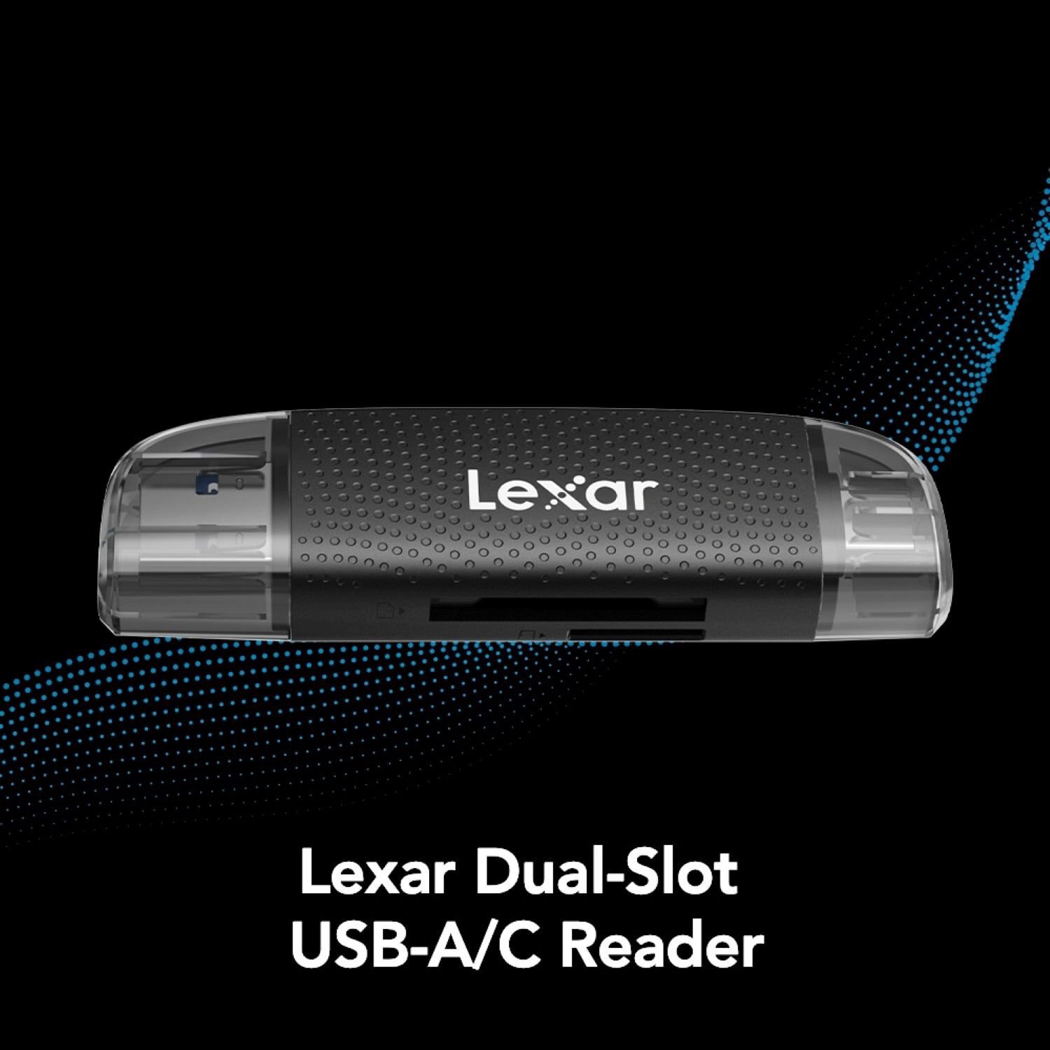 slide 2 of 4, Non Brand Lexar Dual-Slot Usb-A/c Reader, 1 ct