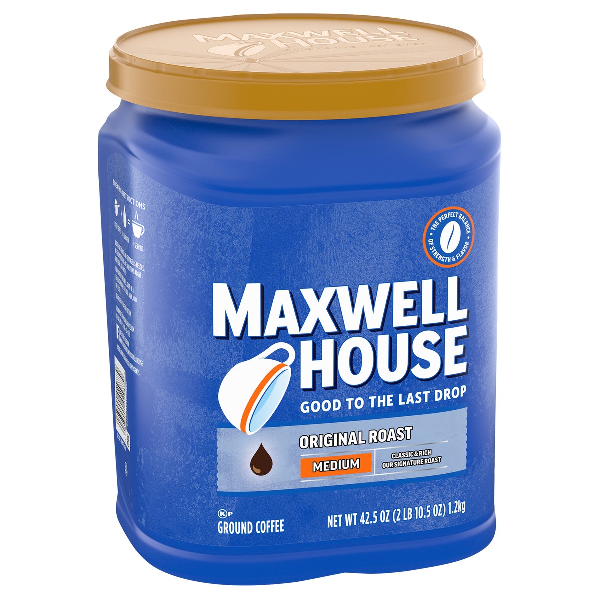 slide 6 of 9, Maxwell House Medium Roast Original Roast Ground Coffee- 42.5 oz, 42.5 oz