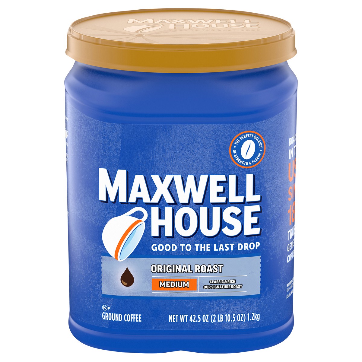 slide 1 of 9, Maxwell House Medium Roast Original Roast Ground Coffee- 42.5 oz, 42.5 oz