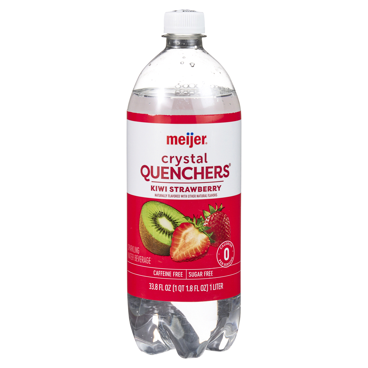 slide 1 of 29, Meijer Strawberry Kiwi Crystal Quenchers - 1 liter, 1 liter