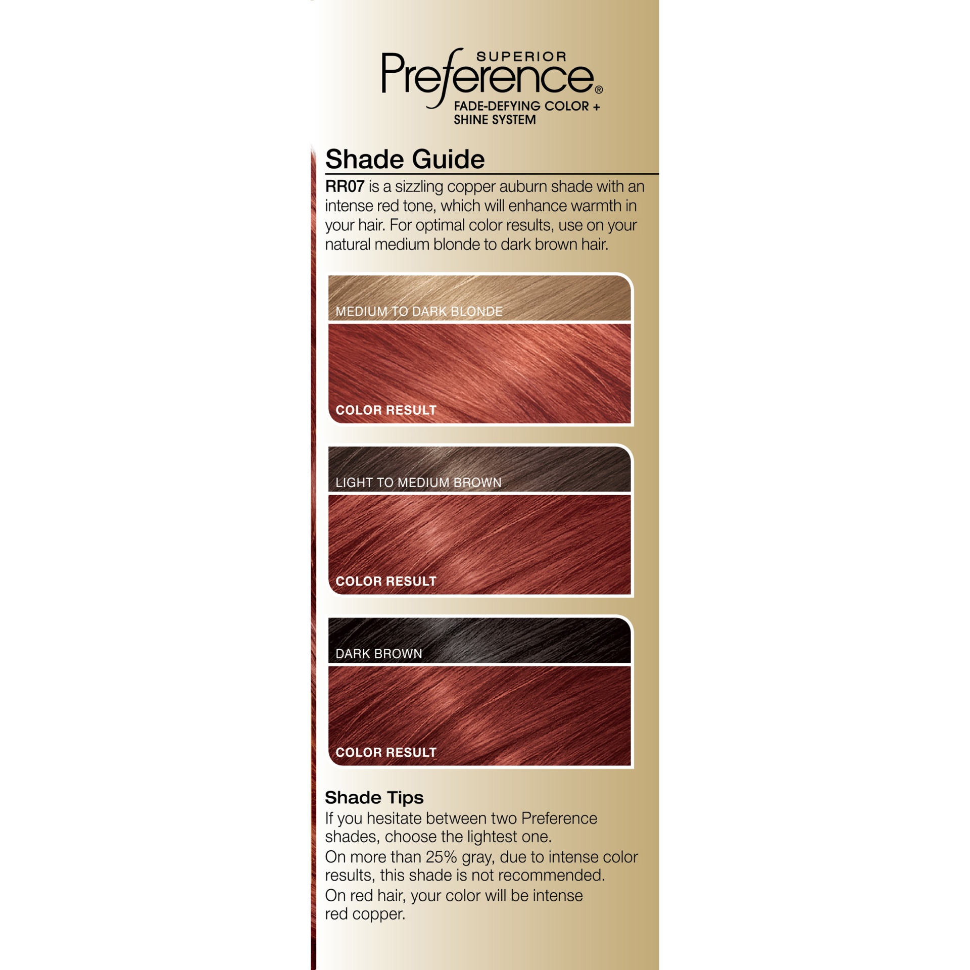 slide 6 of 8, L'Oréal Paris Superior Preference Hair Color Warmer RR07 Intense Red Copper, 1 ct