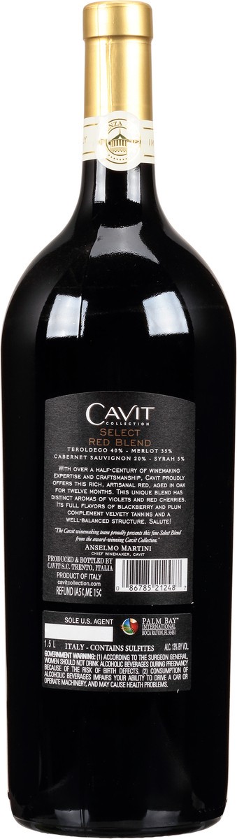 slide 3 of 7, Cavit Select Red Blend New Label, 1.5l, 1.50 liter