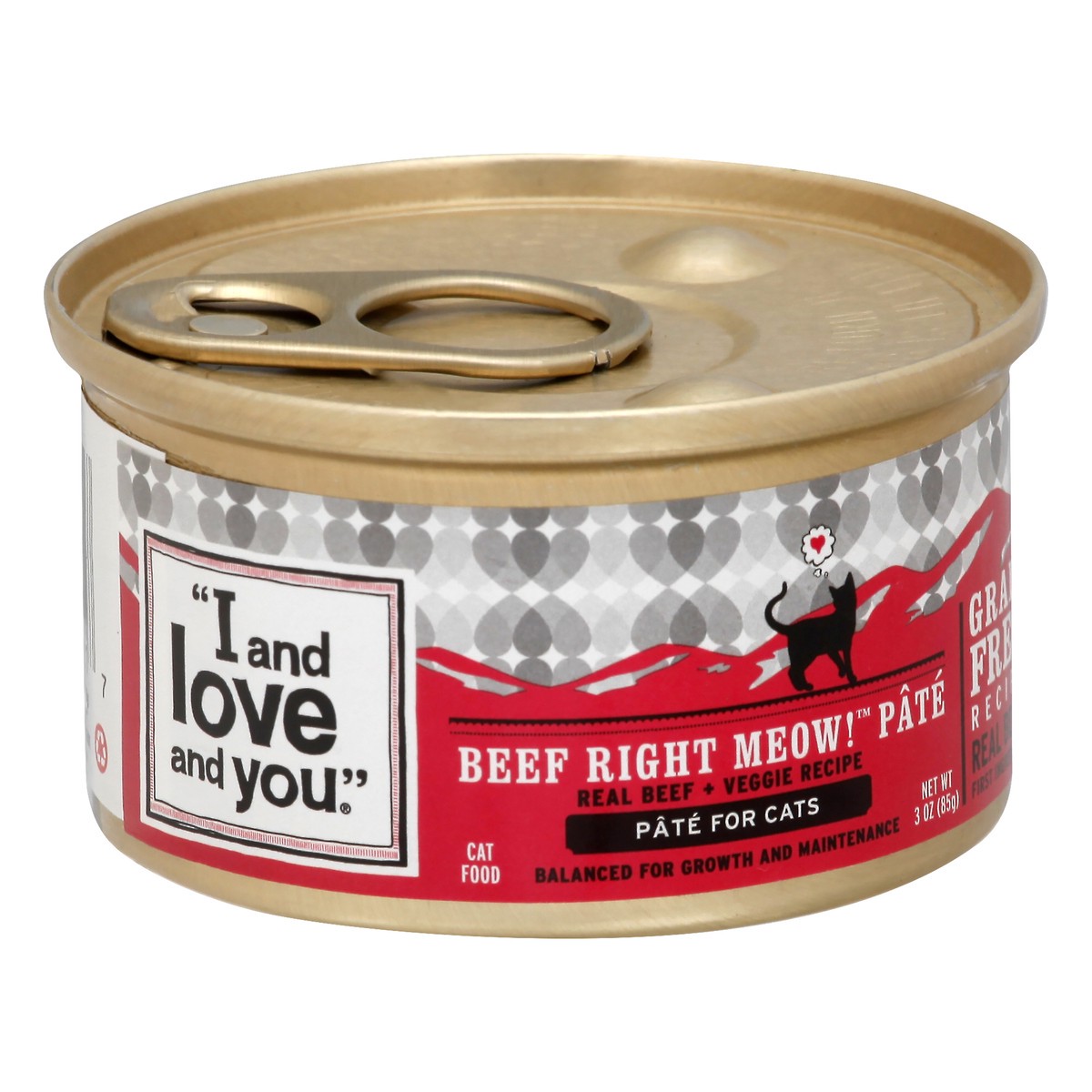 slide 7 of 11, I and Love and You Beef Right Meow! Pate Cat Food 3 oz, 24 ct; 3 oz