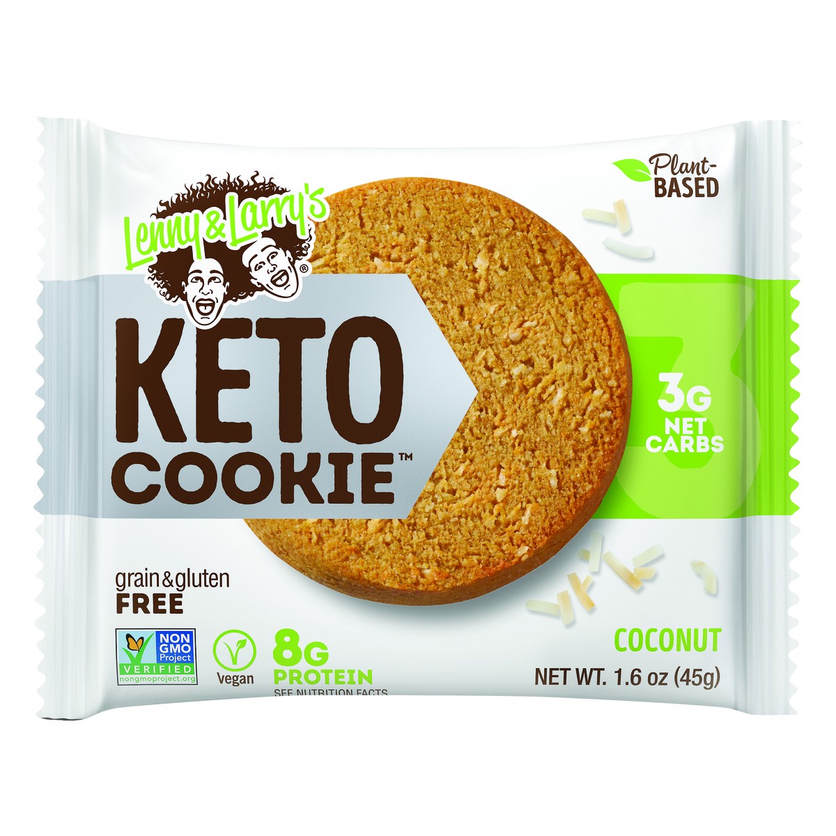 slide 5 of 5, Lenny & Larry's Coconut Keto Cookie 1.6 oz, 1.6 oz