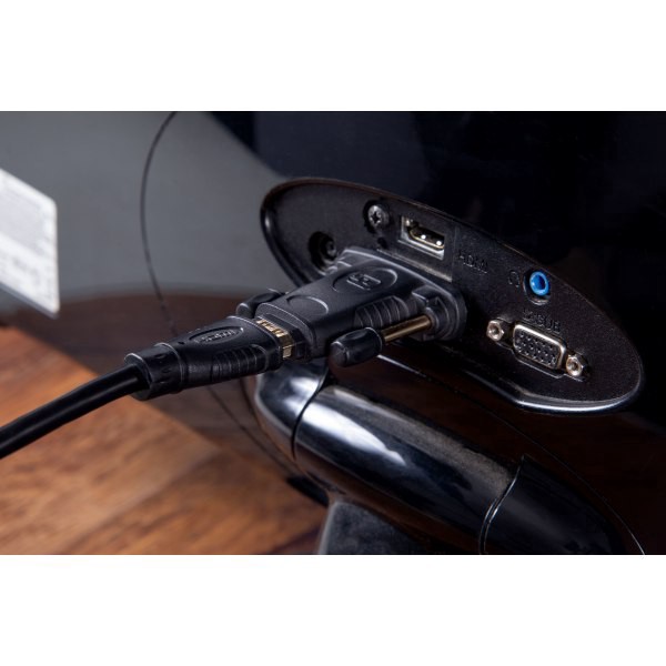 slide 4 of 5, Ativa Dvi To Hdmi Adapter Cable, Black, 1 ct