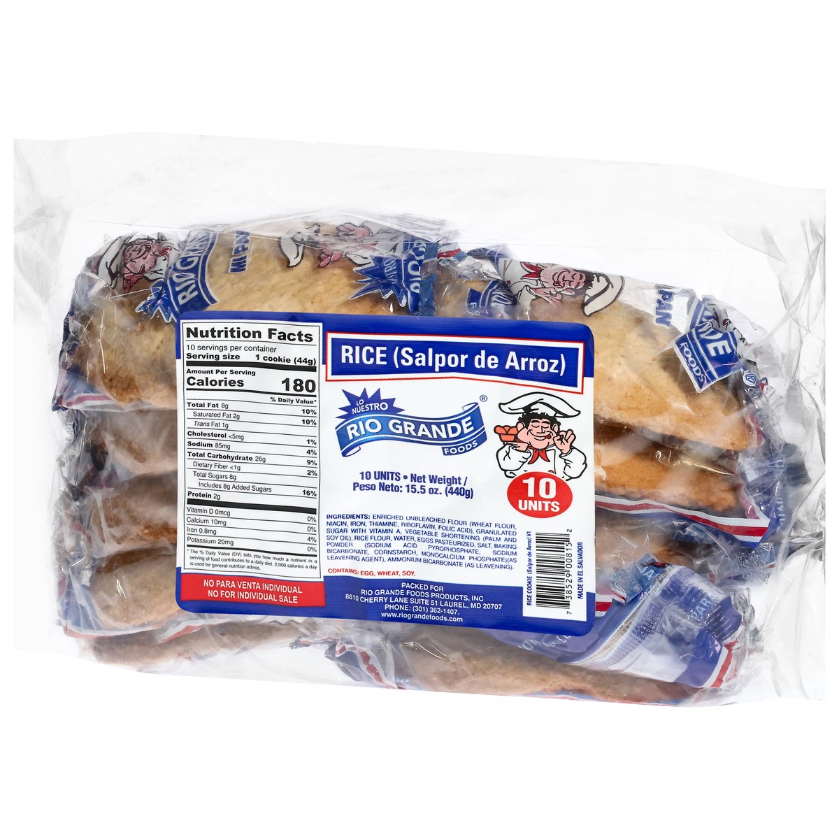 slide 11 of 12, Rio Grande Rice Cookie 10 ea, 