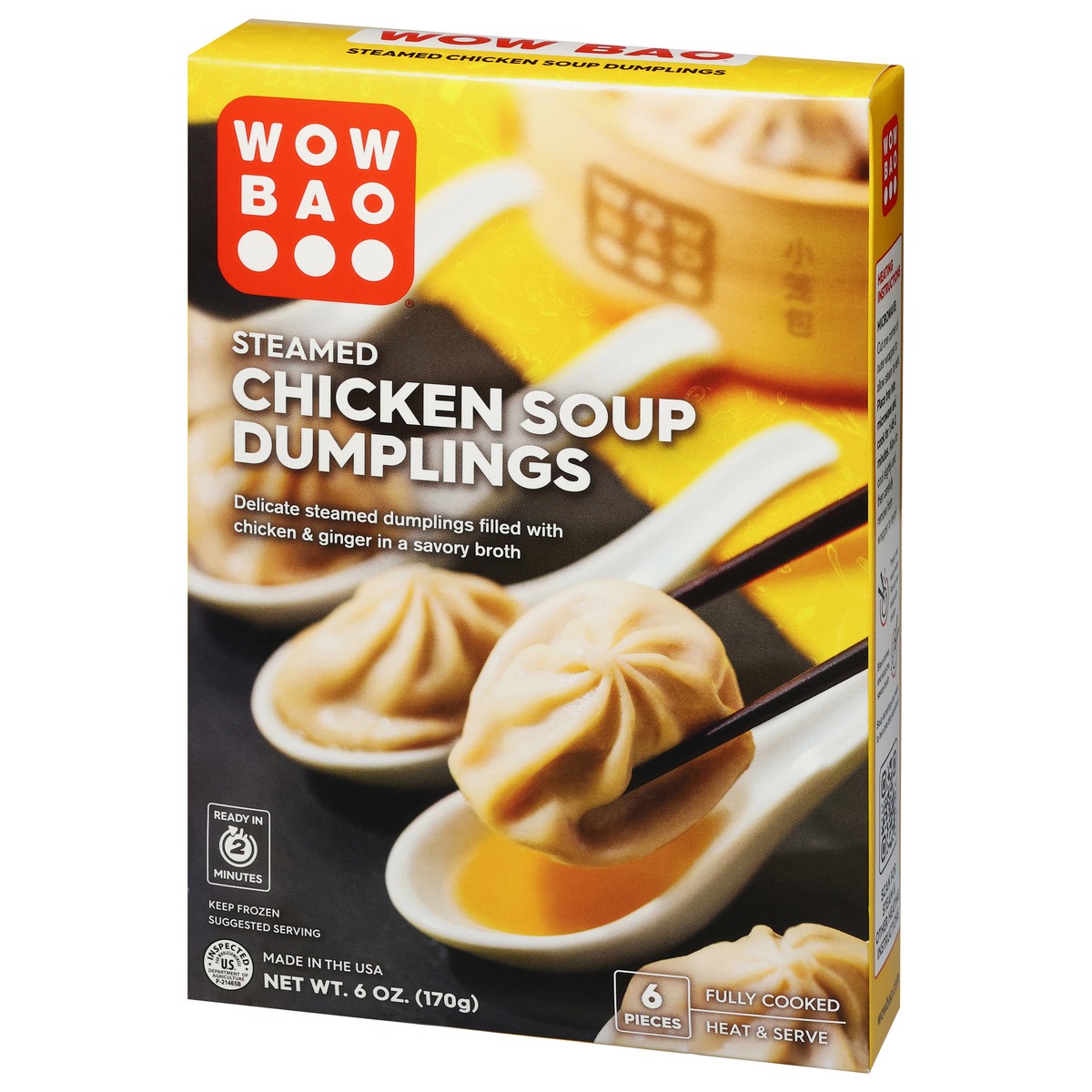 slide 4 of 13, Wow Bao Dumpling Steamed Chicken Soup - 6 OZ, 6 oz