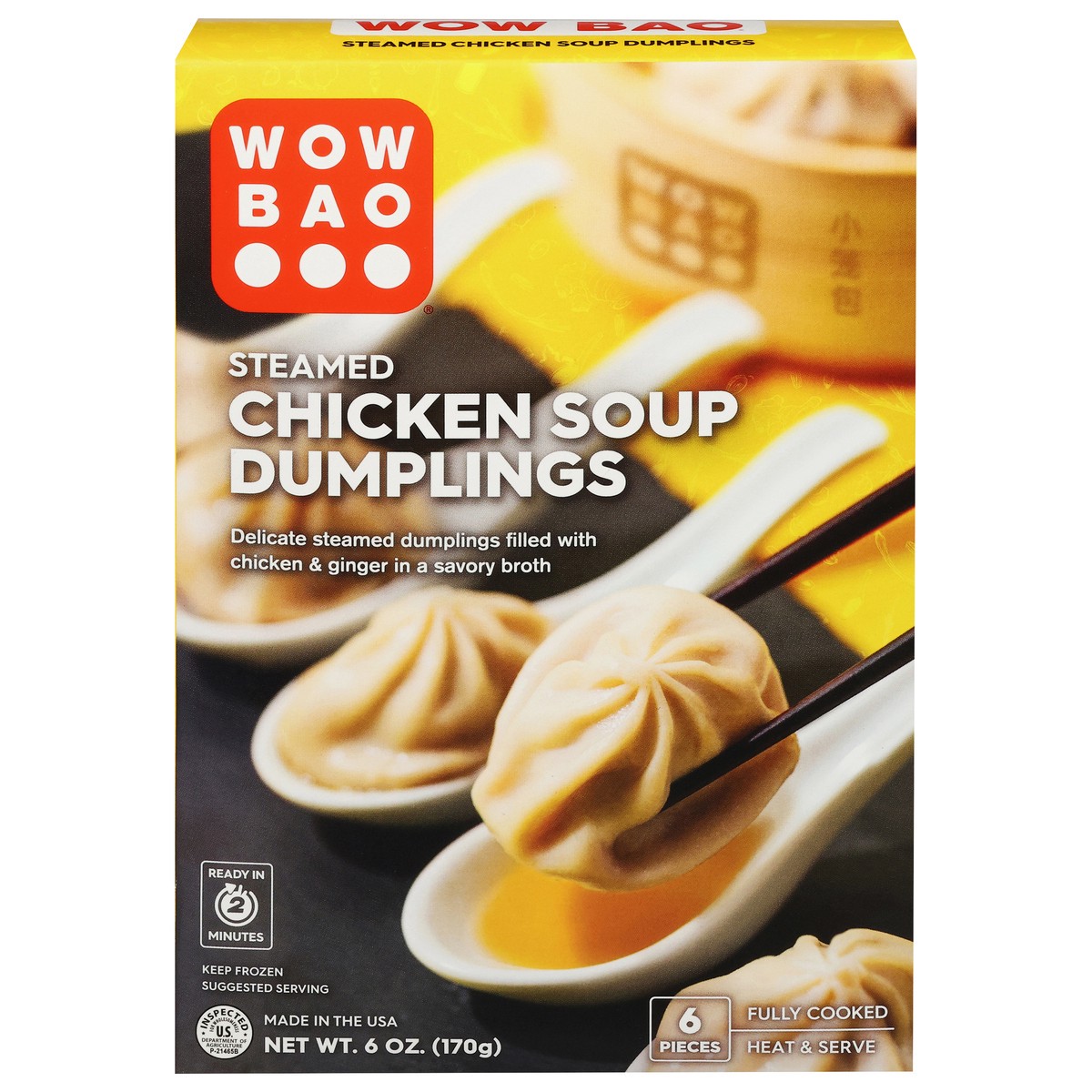 slide 1 of 13, Wow Bao Dumpling Steamed Chicken Soup - 6 OZ, 6 oz