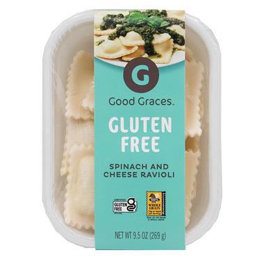 slide 1 of 1, Good Graces Gluten Free Spinach & Cheese Ravioli, 9.5 oz