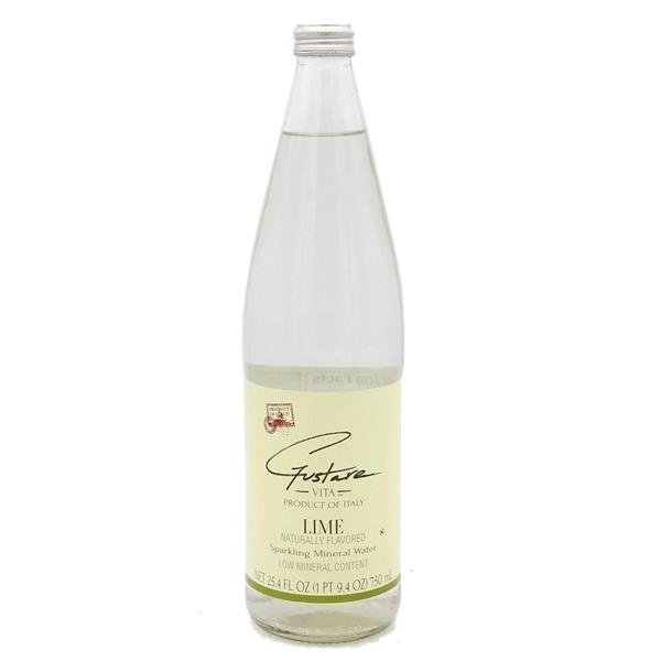 slide 1 of 1, Gustare Vita Lime Sparkling Mineral Water, 25.4 fl oz