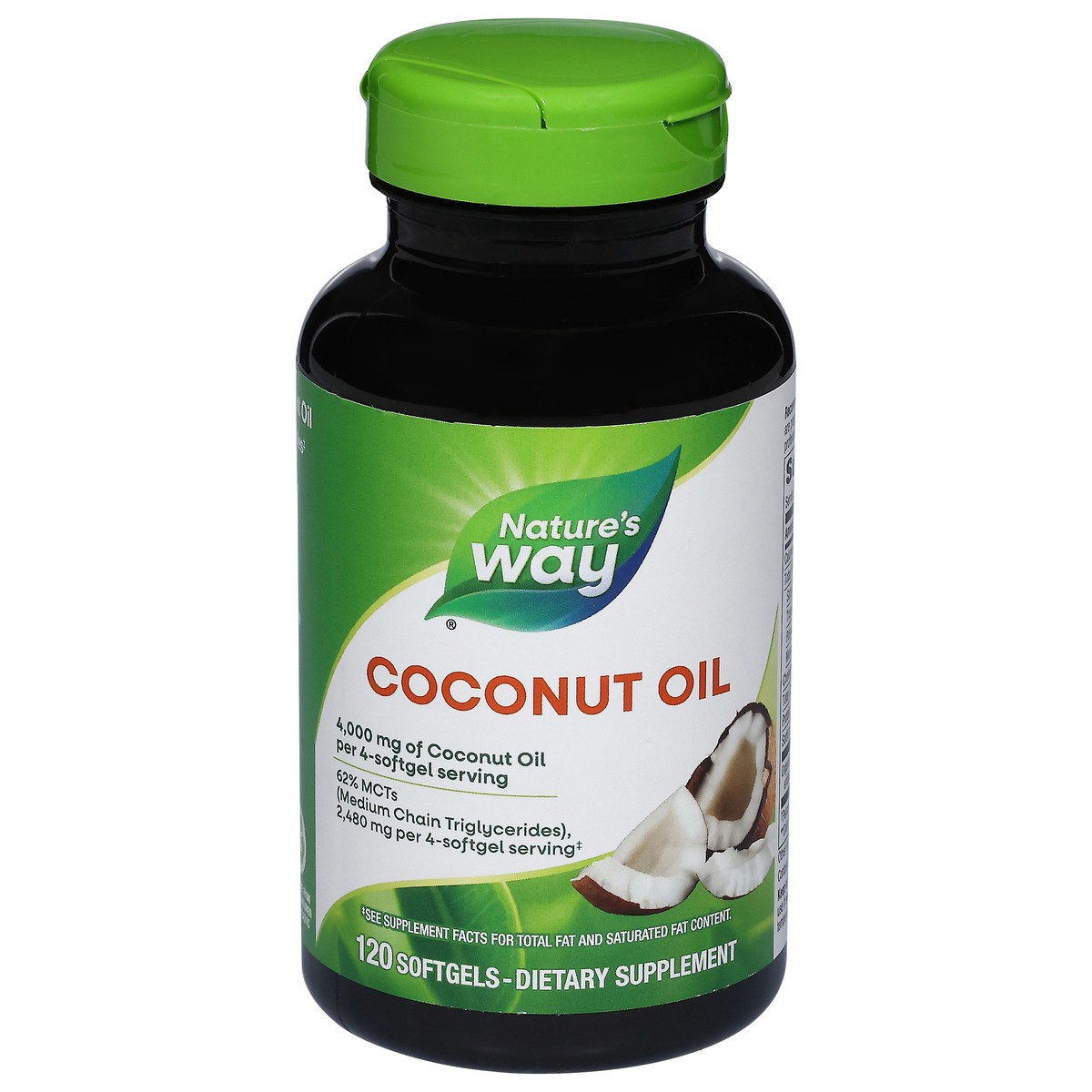 slide 1 of 9, Nature's Way Coconut Oil 120 Softgels, 120 ct