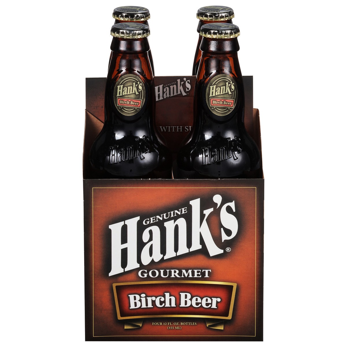 slide 1 of 12, Hank's Gourmet Birch Beer 4 - 12 fl oz Bottles, 4 ct