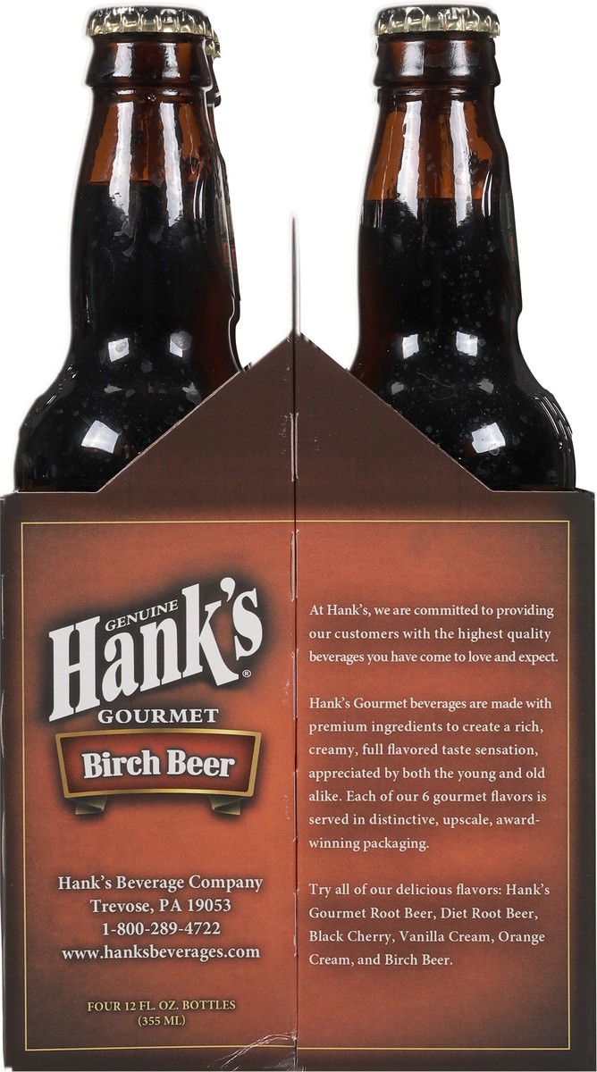 slide 10 of 12, Hank's Gourmet Birch Beer 4 - 12 fl oz Bottles, 4 ct