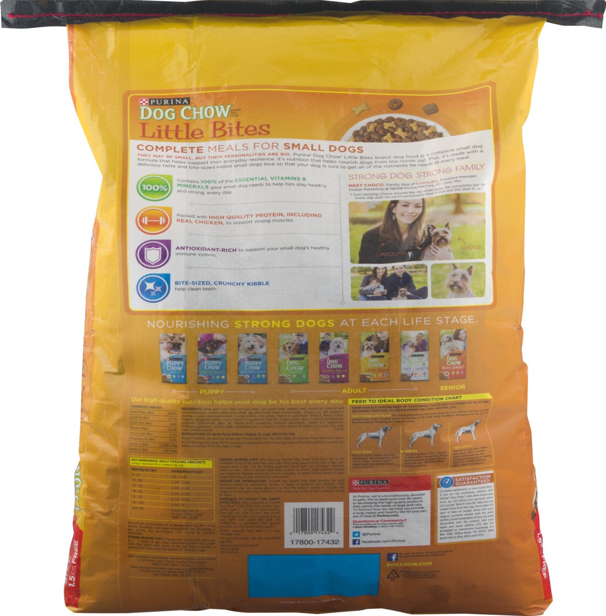 slide 9 of 9, Dog Chow Purina Dog Chow Small Dog Dry Dog Food Bonus Size, 18 lb