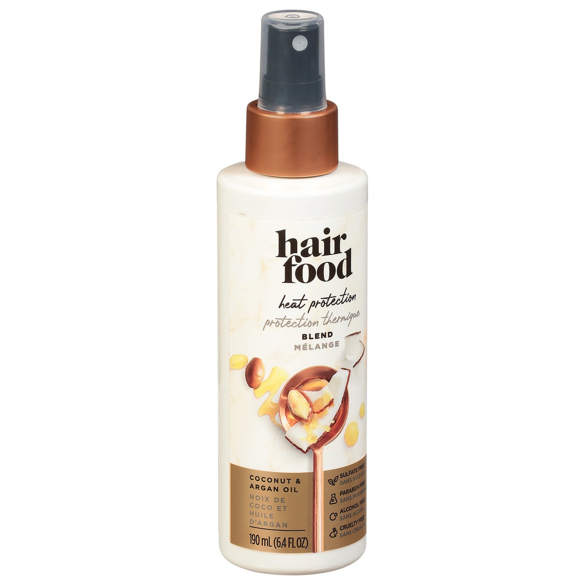 slide 2 of 9, Hair Food Coconut & Argan Oil Heat Protection Blend 6.4 fl oz, 6.4 oz