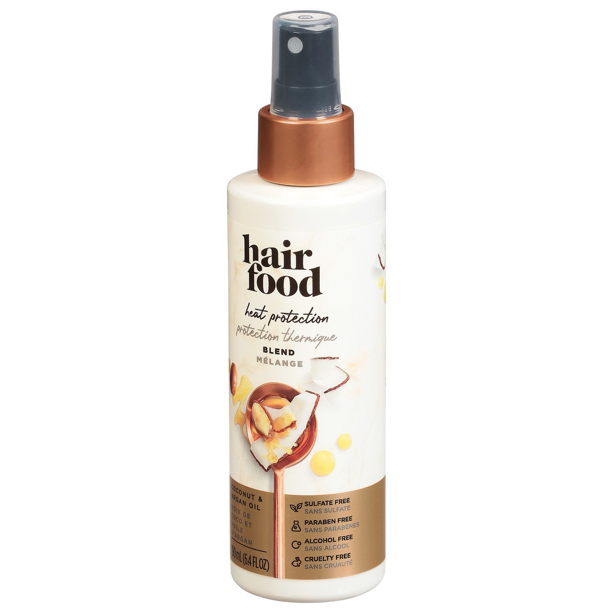 slide 3 of 9, Hair Food Coconut & Argan Oil Heat Protection Blend 6.4 fl oz, 6.4 oz