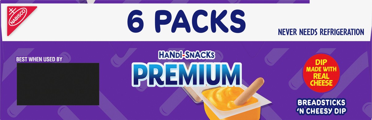 slide 9 of 9, Nabisco Premium Breadsticks N Cheesy Dip 6 - 1.09 oz Packs, 6 ct
