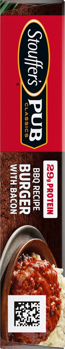 slide 13 of 14, STOUFFER'S Pub Classics BBQ Recipe Burger with Bacon Frozen Meal 12.5 oz., 12.5 oz