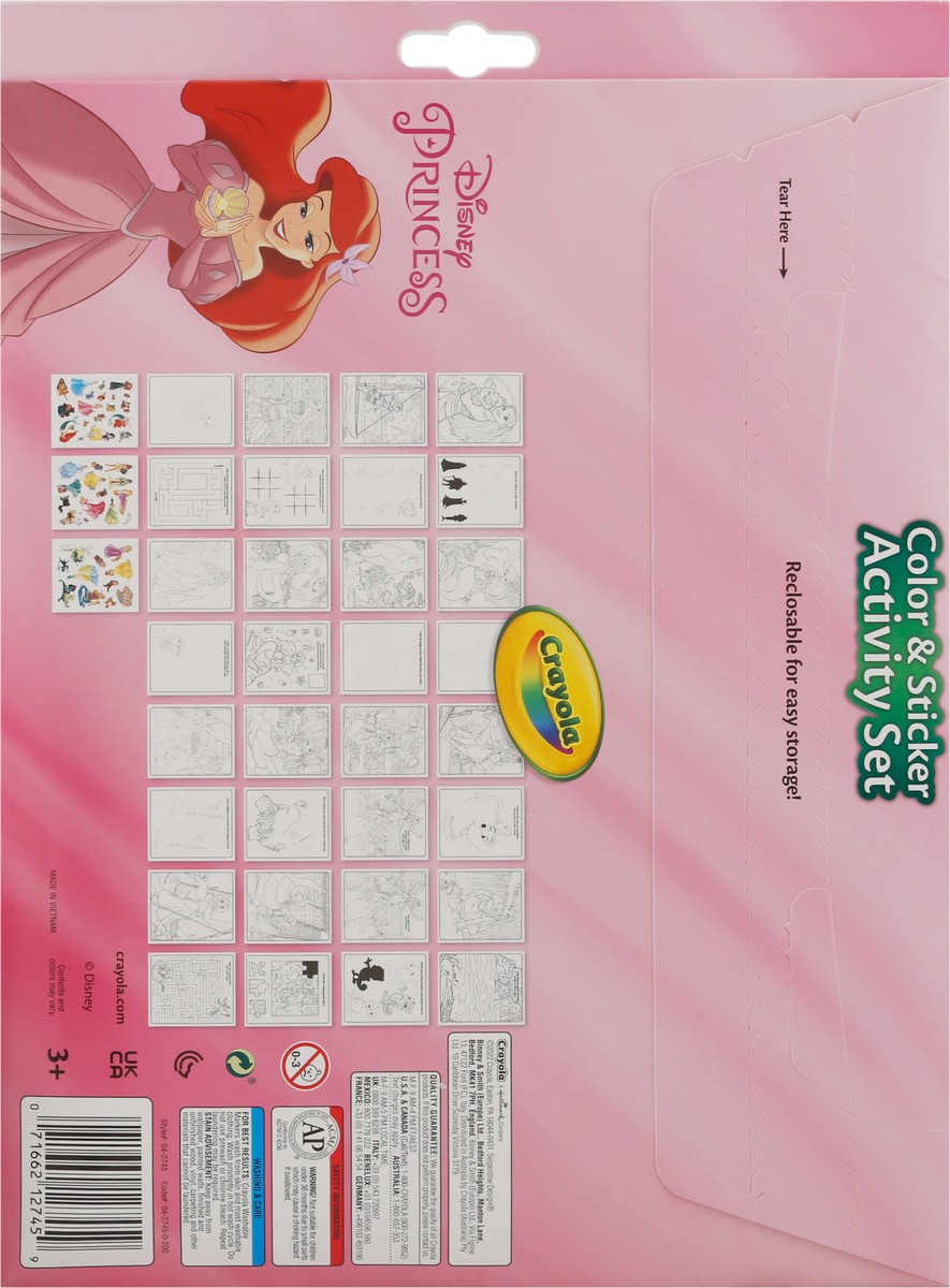 slide 6 of 10, Crayola Disney Princess Color & Sticker Activity Set 40 Pieces 1 ea, 1 ct