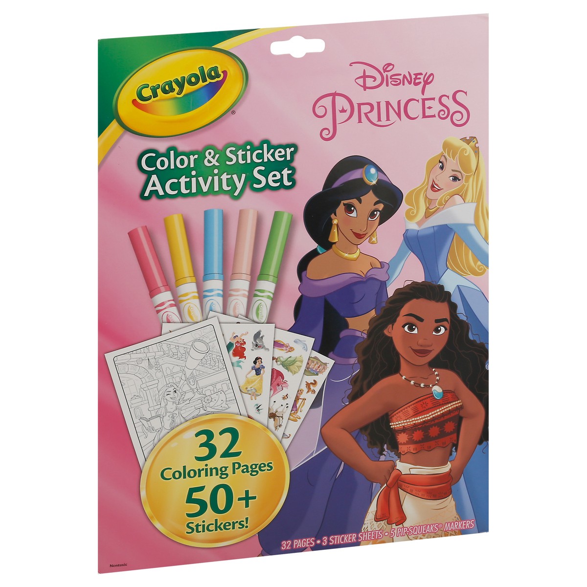 slide 2 of 10, Crayola Disney Princess Color & Sticker Activity Set 40 Pieces 1 ea, 1 ct