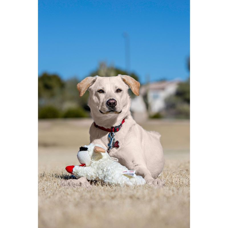 slide 2 of 3, Multipet Lamb Chop Dog Toy, 10.5 in