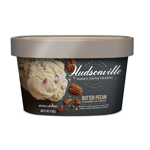 slide 1 of 1, Hudsonville Ice Cream Butter Pecan, 48 oz