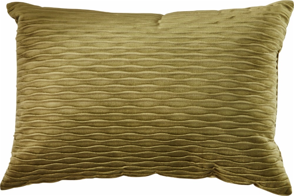slide 1 of 1, Brentwood Originals Ripple Decor Pillow - Olive, 14 in x 20 in