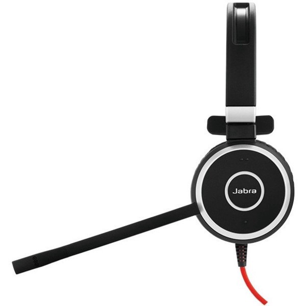 slide 2 of 3, Jabra EVOLVE 40 UC Headset - Mono - USB Type C - Wired - Over-the-head - Monaural - Supra-aural - Noise Canceling, 1 ct