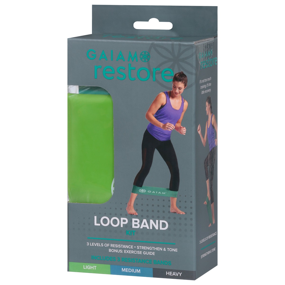 slide 3 of 9, Gaiam Restore Loop Band Kit 1 ea, 1 ea