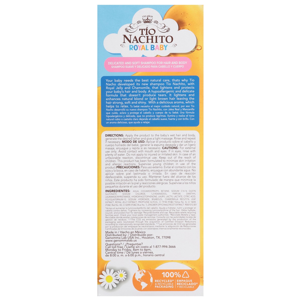 slide 12 of 14, Tio Nachito Royal Baby Royal Jelly + Chamomile Shampoo 13.5 fl oz, 13.5 fl oz