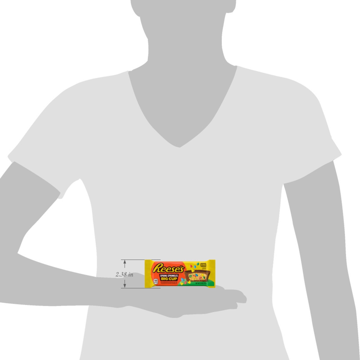 slide 7 of 9, Reese's, King Size Spring Sprinkles Big Cup, 2.6 Oz, 2.6 oz