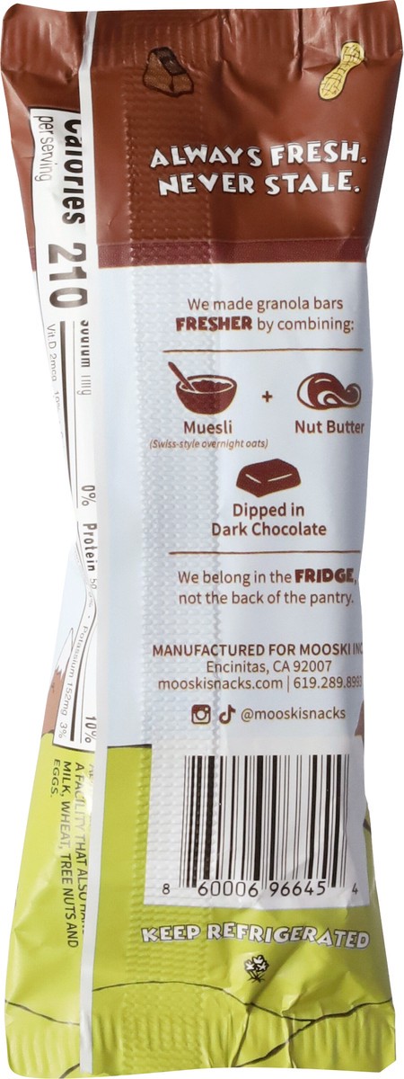 slide 13 of 14, Mooski Chilled Chocolate Peanut Butter Oat Bar 1.59 oz, 1.59 oz