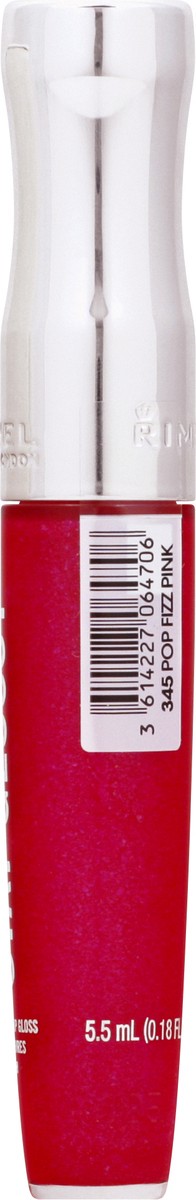 slide 8 of 11, COTY RIMMEL LONDON Rimmel Stay Glossy Lip Gloss - Non-Sticky and Lightweight Formula for Lip Color and Shine - 345 Pop Fizz Pink, .18oz, 0.18 oz