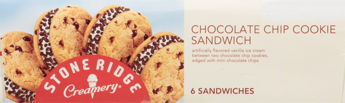 slide 4 of 14, Stone Ridge Creamery Chocolate Chip Cookie Sandwich 6 - 4 fl oz Sandwiches, 6 ct
