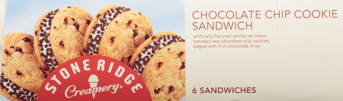 slide 12 of 14, Stone Ridge Creamery Chocolate Chip Cookie Sandwich 6 - 4 fl oz Sandwiches, 6 ct