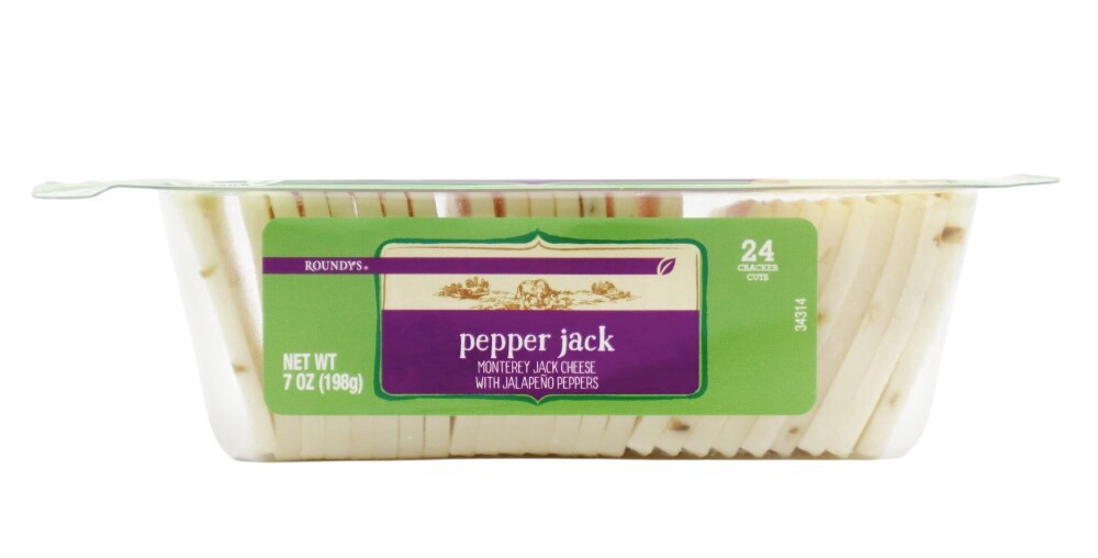 slide 4 of 4, Roundy's® Jalapeno Pepper Jack Cheese Cracker Cuts, 4 ct; 3 fl oz