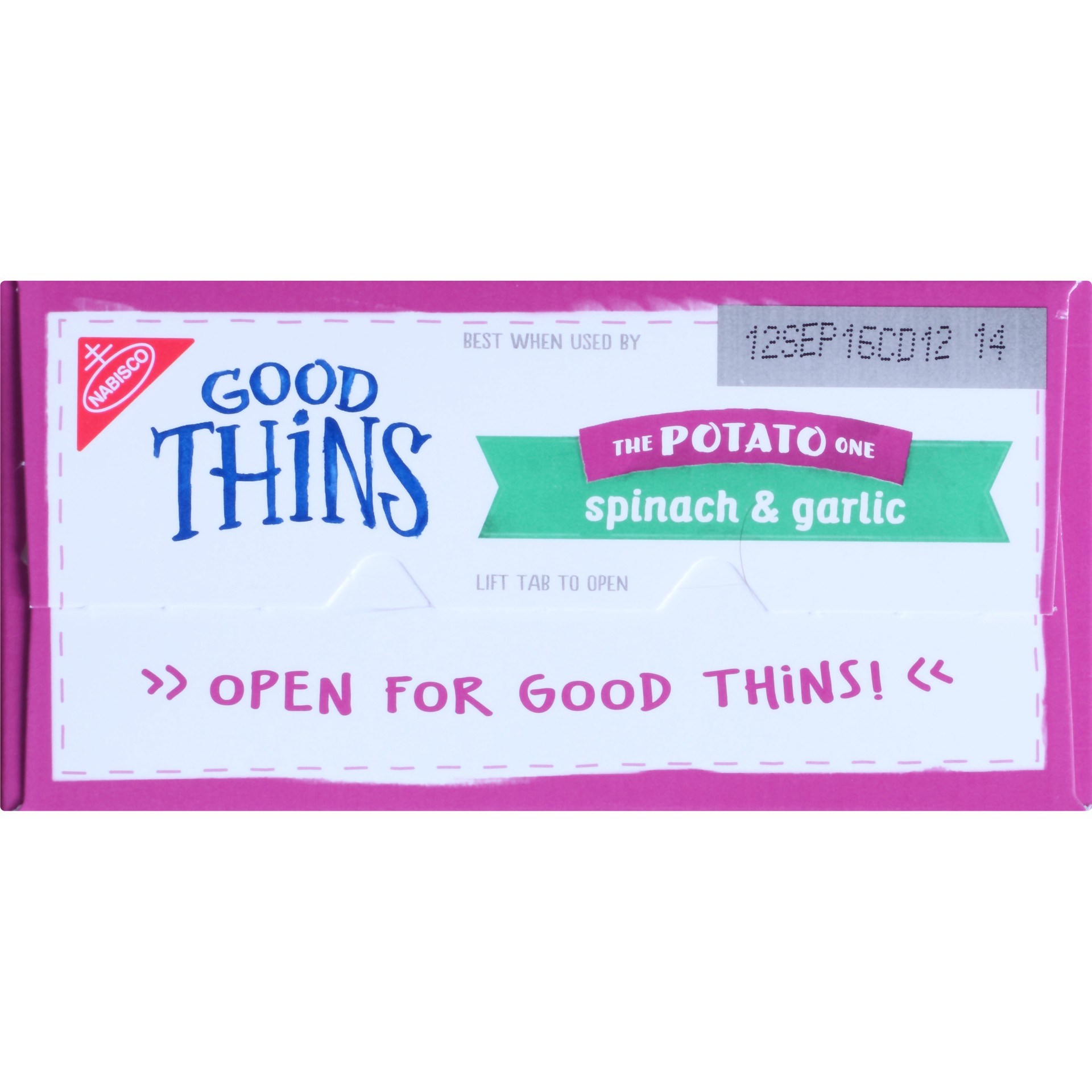 slide 3 of 5, 3.75Z Good Thins Spnch & Grlc, 3.75 oz