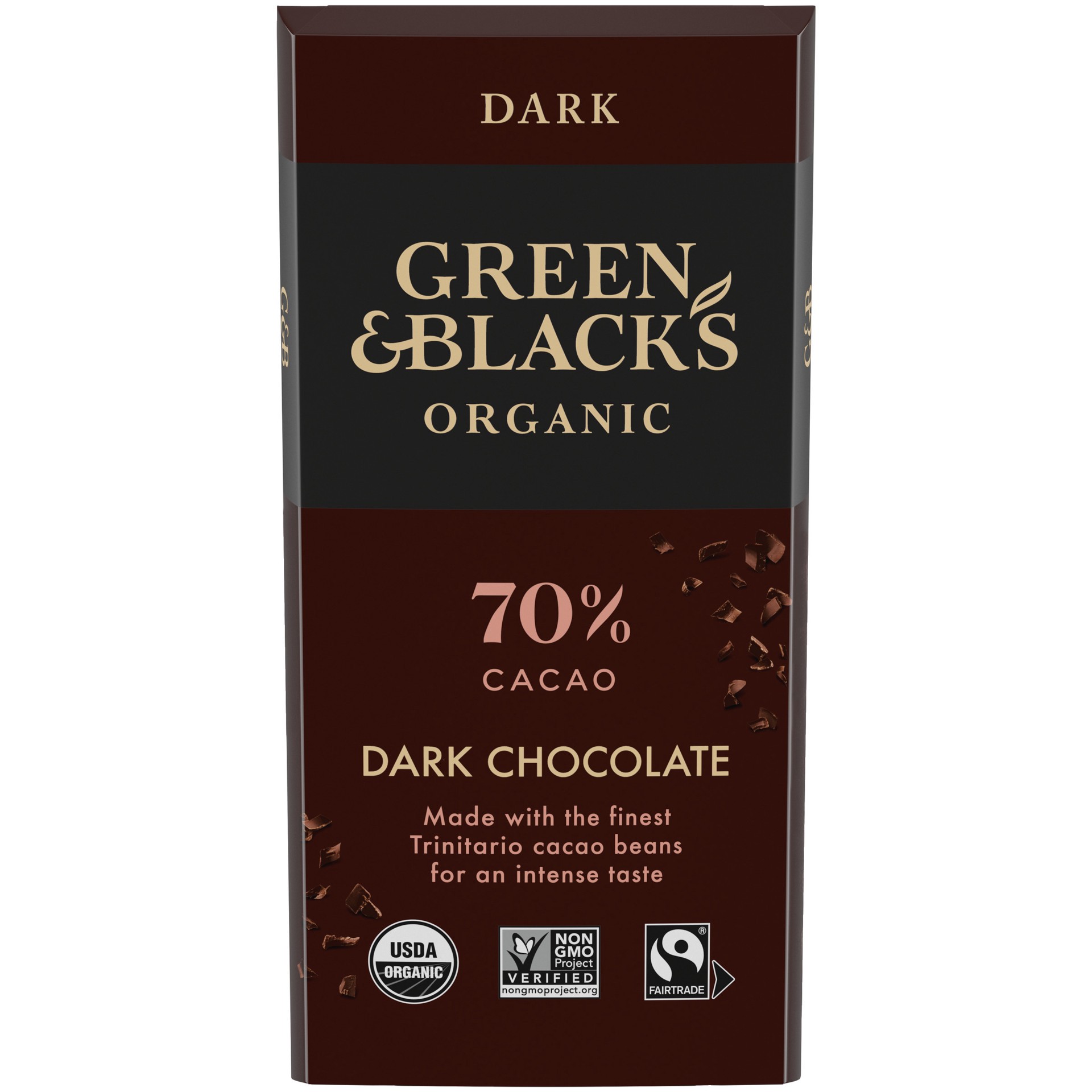 slide 1 of 9, Green Blacks Green & Black's Organic Dark Chocolate Bar, 70% Cacao, 3.17 oz, 3.17 oz