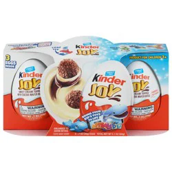 Kinder Joy Treat + Toy Sweet Cream Topped with Cocoa Wafer Bites Eggs