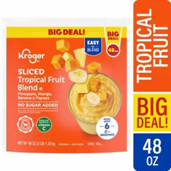 Kroger Sliced Tropical Fruit Blend Smoothie