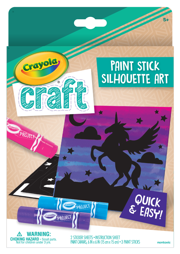 Crayola Craft Paint Stick Silhouette Art Set 1 ct Shipt