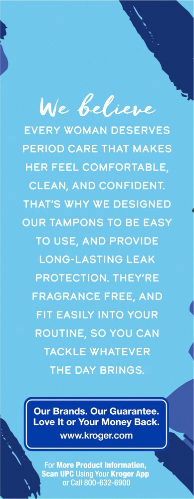 slide 4 of 6, Kroger Light Unscented Tampons, 36 ct